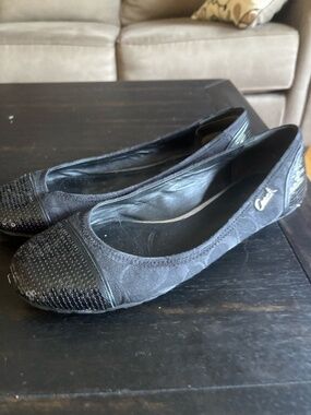 Coach Black Sequin Ballet Flat